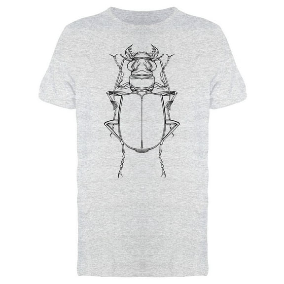Beetle Line Art Sketch T-Shirt Men -Image by Shutterstock, Male Medium