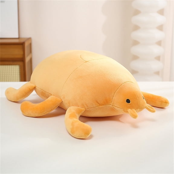 Beetle Plush Toy Throw Pillow, 15.7" Soft Green Beetle Stuffed Animal Doll, 11.8in Cartoon Insect Plush Cushion for Room Decor, Easter Gifts, Birthday Gift Idea, B