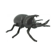Beetle, Rhinoceros, Horned Stag Beetle, Dynastinae, Rubber Insect, Educational, Toy, Kids, Realistic Figure, Lifelike Model, Figurine, Replica, Gift, 5 ABC17 B263