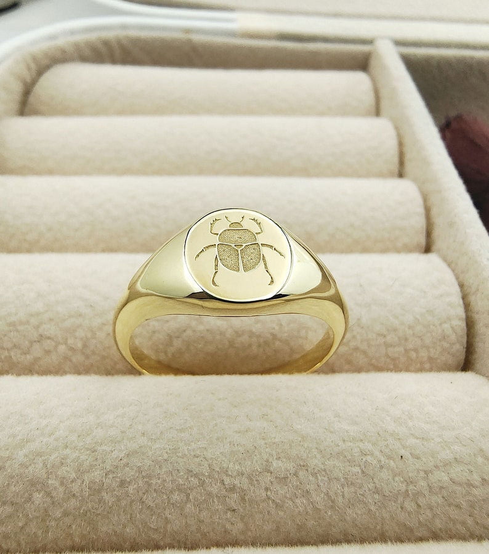 Signet Insect Scarab Beetle fashion Sixpence Hairy Growler Ancient