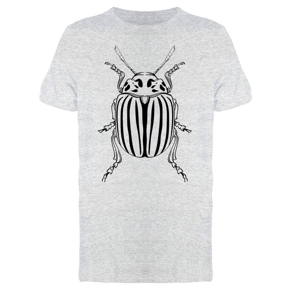 Beetle Sketch Line Art T-Shirt Men -Image by Shutterstock, Male XX-Large