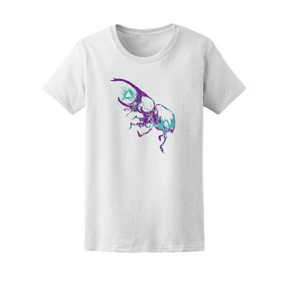 Beetle With Triangle Art T-Shirt Women -Image by Shutterstock, Female Large