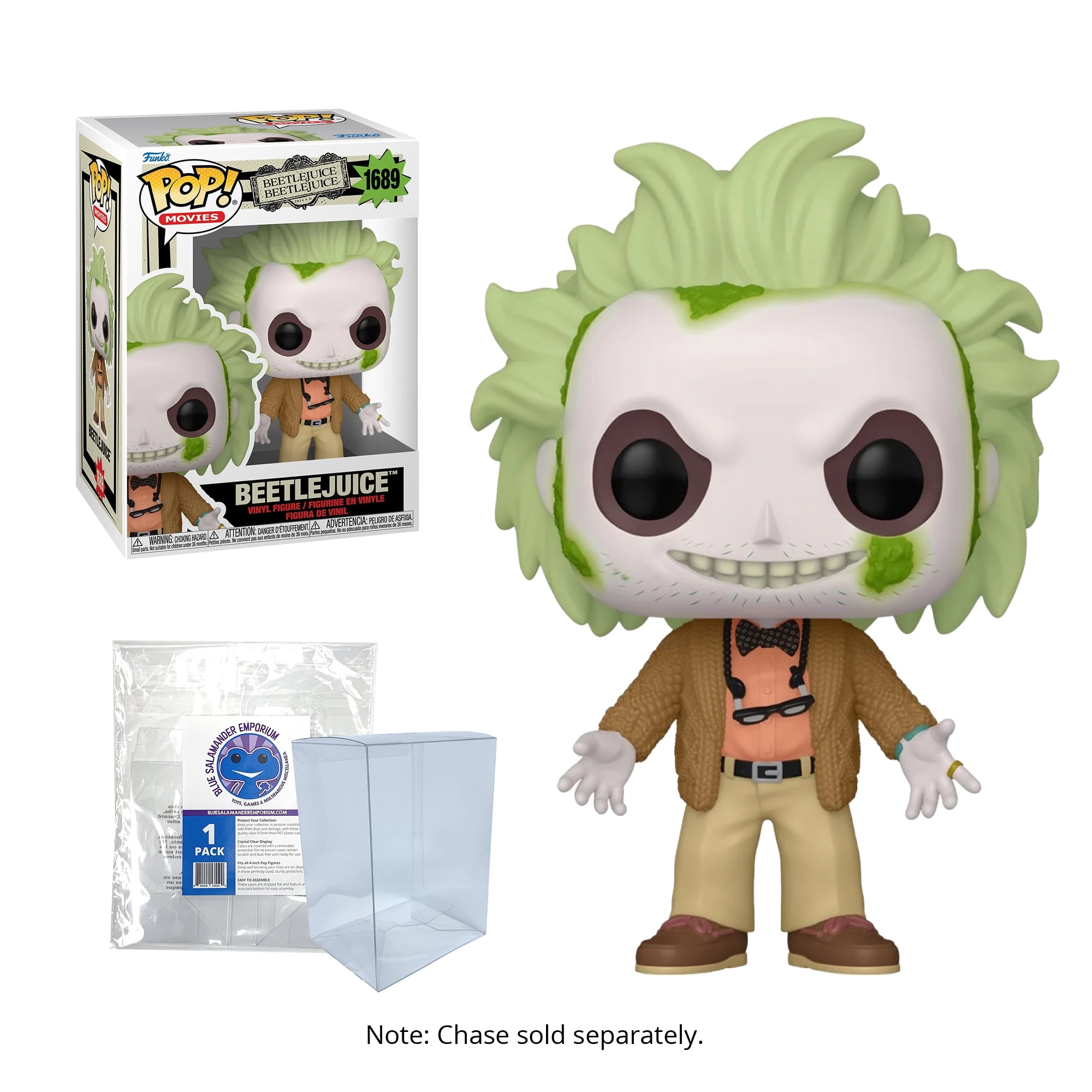 Beetlejuice 2: Beetlejuice #1689 Funko Pop + Blue Salamander Emporium Protective Case
