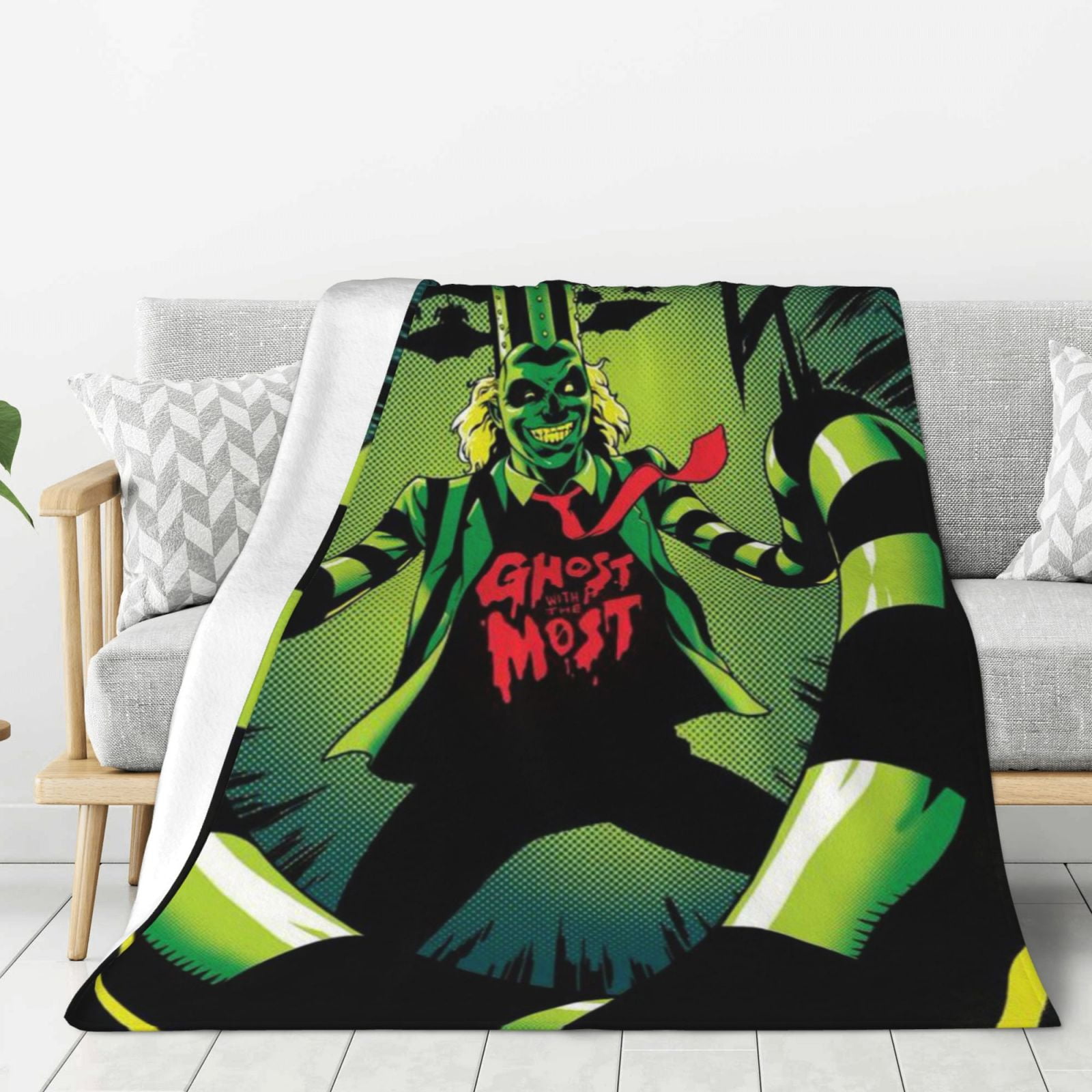 Beetlejuice 2024 Blanket Soft Warm Flannel Throw Blanket for Couch