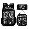 thumbnail image 1 of Beetlejuice 3 Piece Backpack Set School Bag Combination Travel Daypack Set, 1 of 8