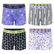 Beetlejuice 4-Pack Underwear, Athletic girls-Boxer Brief, Shorts Sizes 4, 6, 8 & 10