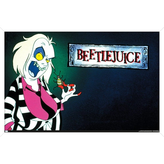 Beetlejuice: Animated - Key Art Wall Poster, 22.375" x 34" Framed