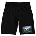 thumbnail image 1 of Beetlejuice Animated Series Beetlejuice and Lydia Men's Black Lounge Shorts-3XL, 1 of 4