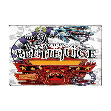 Beetlejuice Area Rug Cartoon Carpet for Bedroom Livingroom Children Room Home Decor Floor Art Decor Polyester Carpet