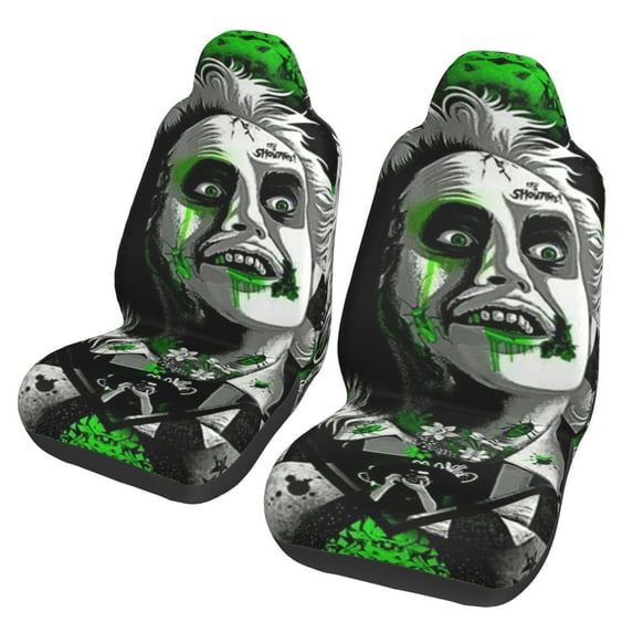 Beetlejuice Auto Seat Covers 2pcs Car Seat Protectors Non-Slip Vehicle Seat Cushions Stylish Protective Car Seat Covers