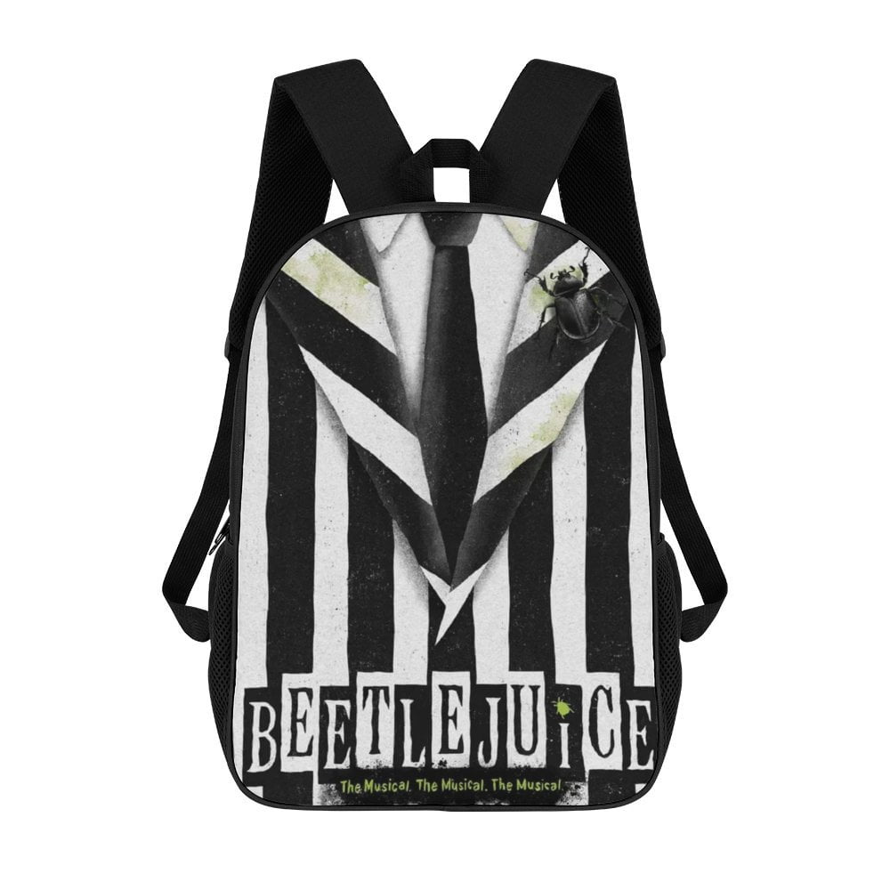 Beetlejuice Backpack, Large Capacity Backpack, 17 Inch Laptop Backpack For College Work Travel