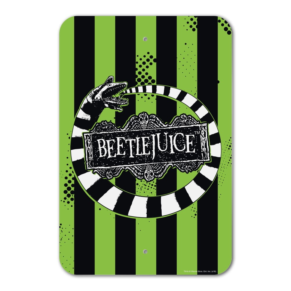 Beetlejuice Beetle Worm Home Business Office Sign