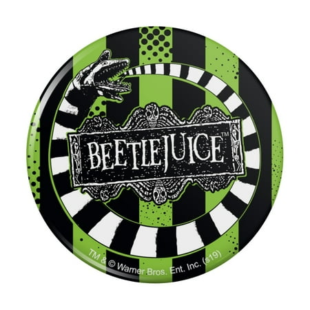 Beetlejuice Beetle Worm Pinback Button Pin