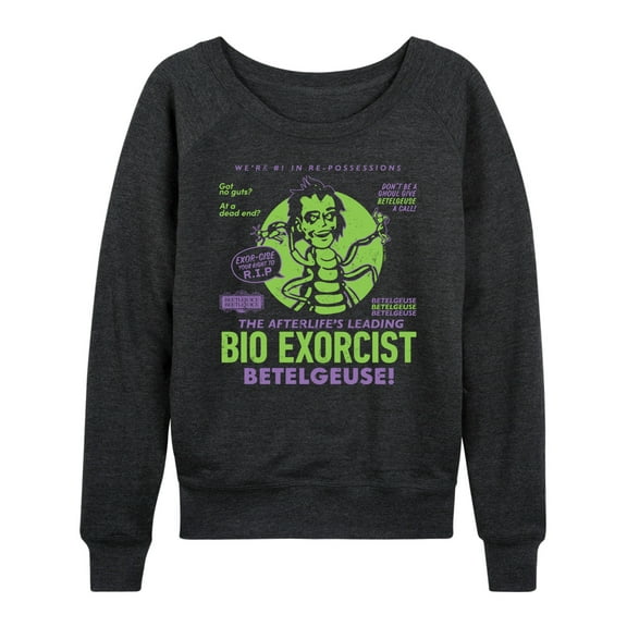 Beetlejuice BeetleJuice - Betelgeuse Bio Exorcist - Women's French Terry Long Sleeve Shirt