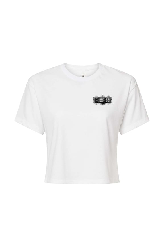 - The Afterlife Newspaper Ads - Junior's Cropped Graphic T-Shirt