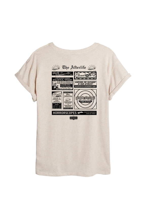 - The Afterlife Newspaper Ads - Women's Oversized Graphic T-Shirt