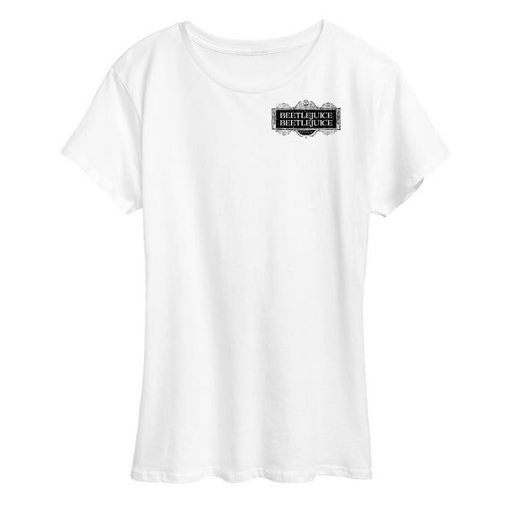 Beetlejuice BeetleJuice - The Afterlife Newspaper Ads - Women's Short Sleeve Graphic T-Shirt