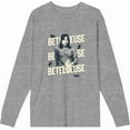 thumbnail image 1 of Beetlejuice Beetlejuice Astrid Betelgeuse Heather Gray Adult Crew Neck Long Sleeve Tee-Medium, 1 of 3
