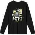 thumbnail image 1 of Beetlejuice Beetlejuice Astrid Black Adult Crew Neck Long Sleeve Tee-XS, 1 of 3