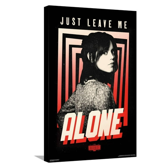 Beetlejuice Beetlejuice - Astrid Leave Me Alone Canvas Wall Poster, 14.725" x 22.375"