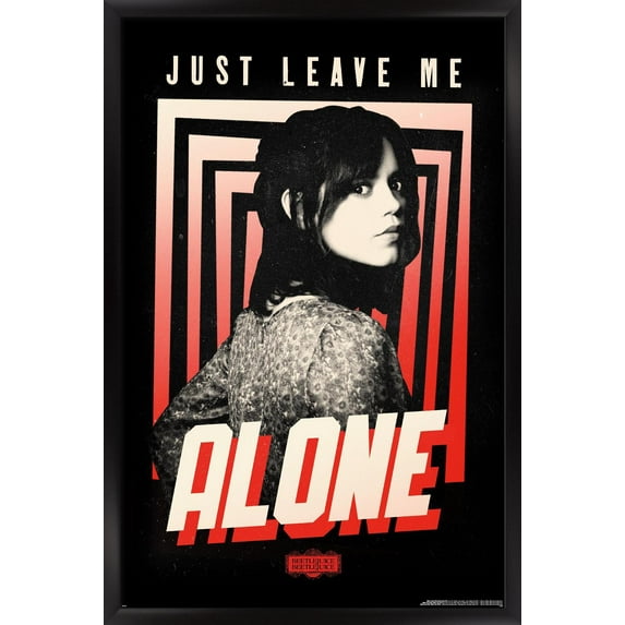 Beetlejuice Beetlejuice - Astrid Leave Me Alone Wall Poster, 14.725" x 22.375" Framed