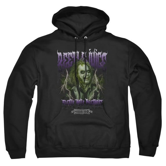 Beetlejuice Beetlejuice Band Adult Pull-Over Hoodie, Black, 4X-Large