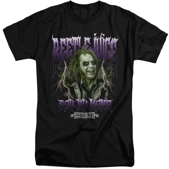 Beetlejuice Beetlejuice Band Unisex Adult Tall T Shirt (3X-Large) Black