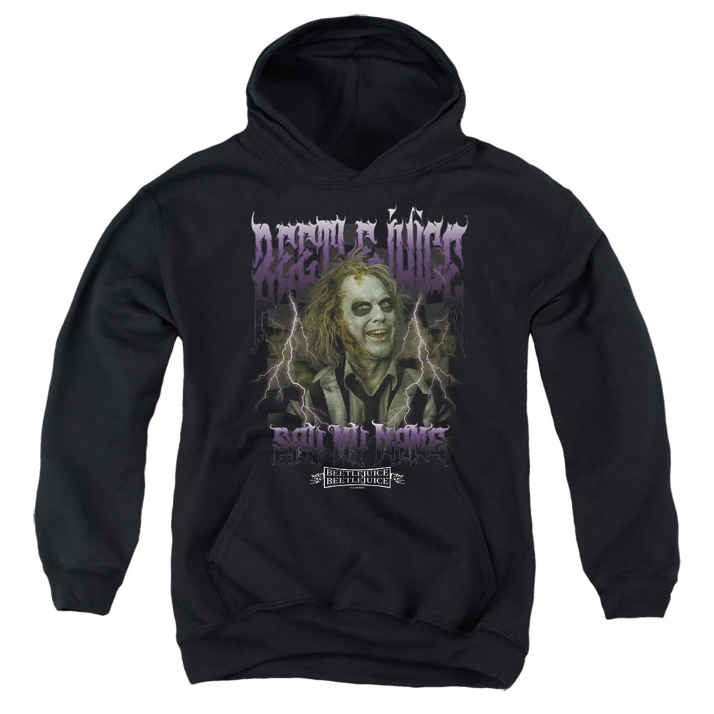 Beetlejuice Beetlejuice Band Youth Kids Boy/Girls Pull-Over Hoodie, Black, Small