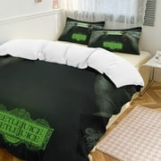 Beetlejuice Beetlejuice Beetlejuice Beetlejuice 3-Piece Bedding Set Soft Warm And Comfortable Soft Bed Set with 1 Duvet Cover And 2 Pillowcases for Bedroom