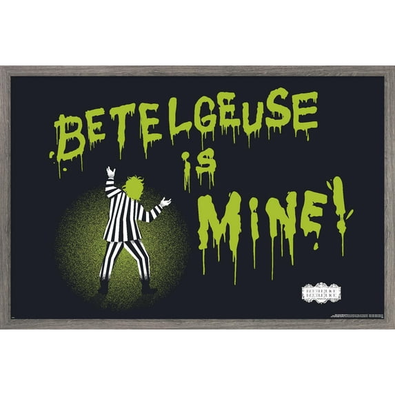 Beetlejuice Beetlejuice - Betelgeuse Is Mine Wall Poster, 14.725" x 22.375" Framed