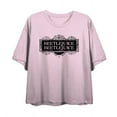 thumbnail image 1 of Beetlejuice Beetlejuice Black Sign Logo Women's Pink Crop Tee-XL, 1 of 5