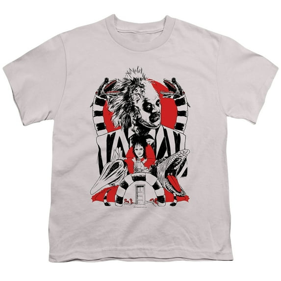 Beetlejuice - Beetlejuice Collage - Youth Short Sleeve Shirt - Medium
