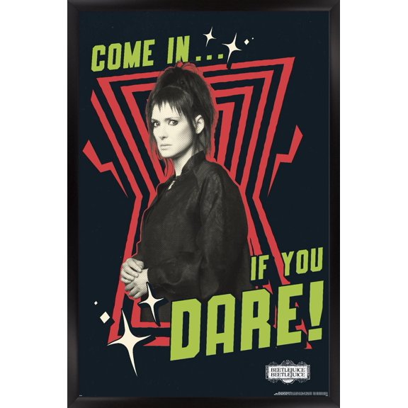 Beetlejuice Beetlejuice - Come In If You Dare Wall Poster, 22.375" x 34" Framed