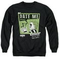thumbnail image 1 of Beetlejuice Beetlejuice Date Me Unisex Adult Crewneck Sweatshirt, Black, Small, 1 of 4