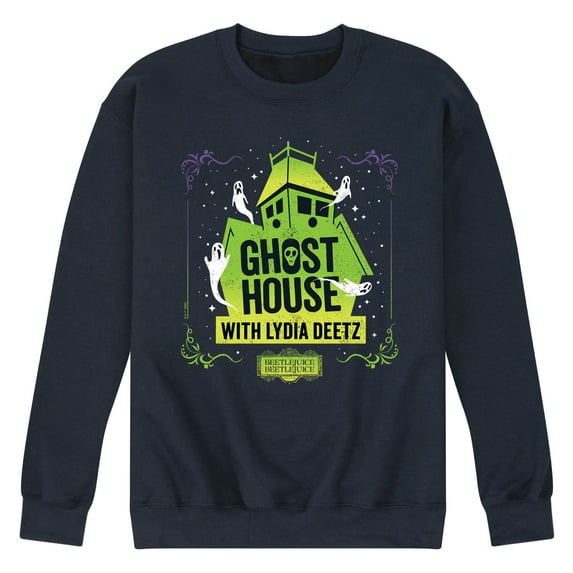 Beetlejuice Beetlejuice - Ghost House Lydia Deetz - Men's Crew Fleece Sweatshirt