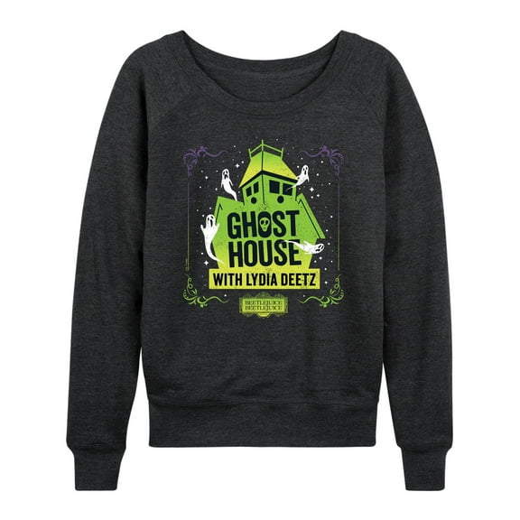 Beetlejuice Beetlejuice - Ghost House Lydia Deetz - Women's French Terry Long Sleeve Shirt