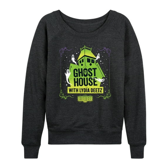 Beetlejuice Beetlejuice - Ghost House Lydia Deetz - Women's French Terry Long Sleeve Shirt