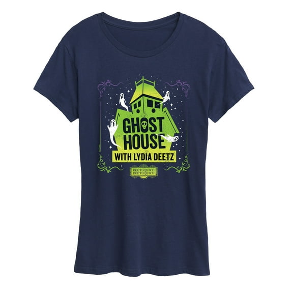 Beetlejuice Beetlejuice - Ghost House Lydia Deetz - Women's Short Sleeve Graphic T-Shirt