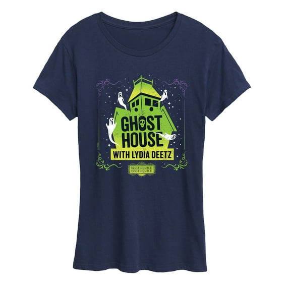 Beetlejuice Beetlejuice - Ghost House Lydia Deetz - Women's Short Sleeve Graphic T-Shirt