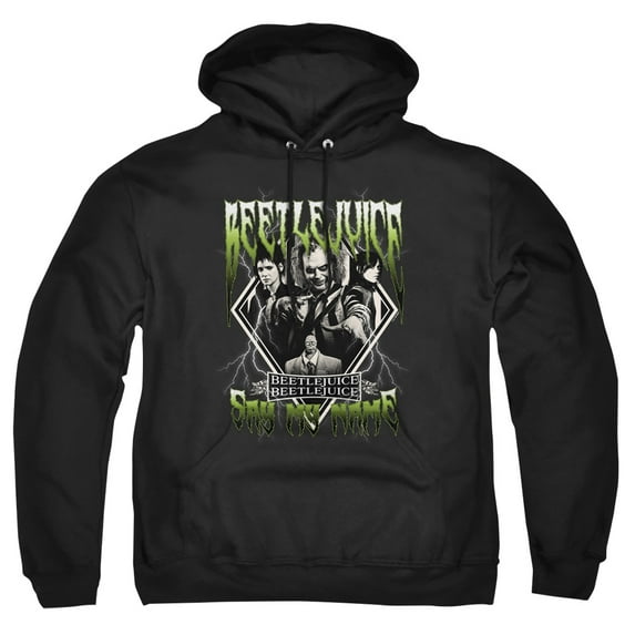 Beetlejuice Beetlejuice Group Band Adult Pull-Over Hoodie, Black, 3X-Large