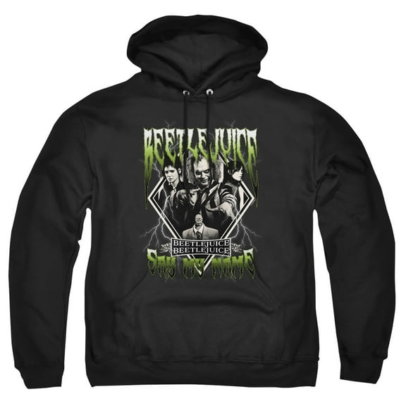 Beetlejuice Beetlejuice Group Band Adult Pull-Over Hoodie, Black, Medium