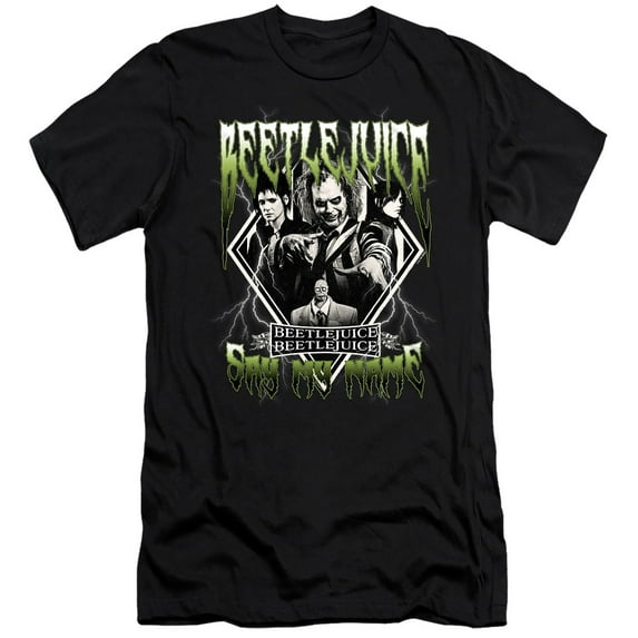 Beetlejuice Beetlejuice Group Band Unisex Adult Canvas Brand T Shirt, Black, 2X-Large