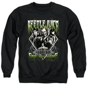 Beetlejuice Beetlejuice Group Band Unisex Adult Crewneck Sweatshirt, Black, Small