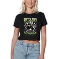 thumbnail image 1 of Beetlejuice Beetlejuice Group Band Women's Crop Top T-Shirt, Black, Large, 1 of 4