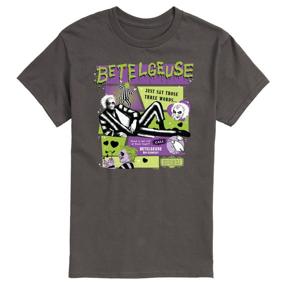 Beetlejuice Beetlejuice - Just Say Those Three Words - Men's Short Sleeve T-Shirt