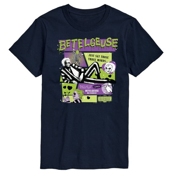 Beetlejuice Beetlejuice - Just Say Those Three Words - Men's Short Sleeve T-Shirt