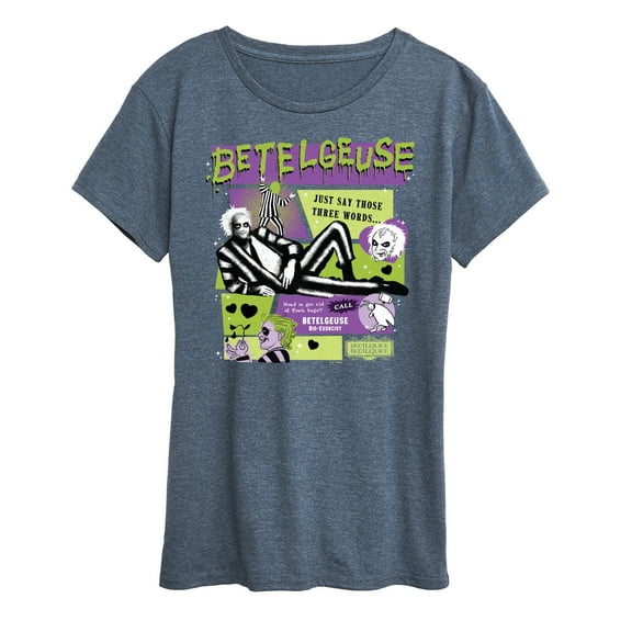 Beetlejuice Beetlejuice - Just Say Those Three Words - Women's Short Sleeve Graphic T-Shirt