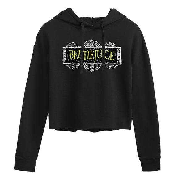 Beetlejuice - Beetlejuice Logo - Juniors Cropped Pullover Hoodie