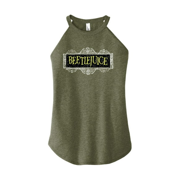 Beetlejuice - Beetlejuice Logo - Juniors High Neck Tank Top