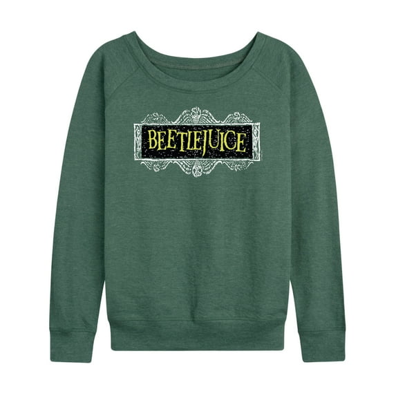 Beetlejuice - Beetlejuice Logo - Women's Lightweight French Terry Long Sleeve Shirt